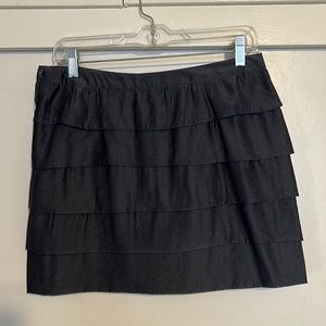 New dark gray pleated skirt